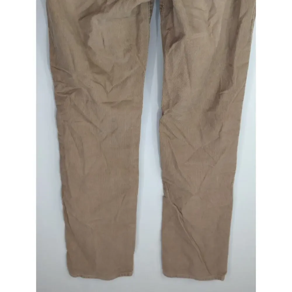 J. Crew Mens Khaki Corduroy Cotton Straight Fit Slim Fit Pants Size 31W X‎ 32L